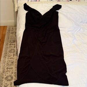 City Chic Strapless Black Dress